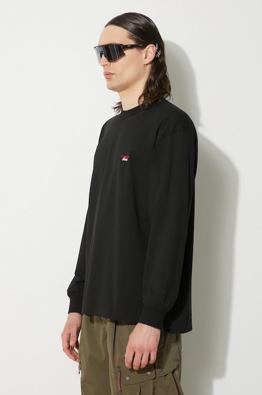 Nanga camicia a maniche lunghe Eco Hybrid Box Logo Embroidery Longsleeve Tee nero NW2411.1G803.A