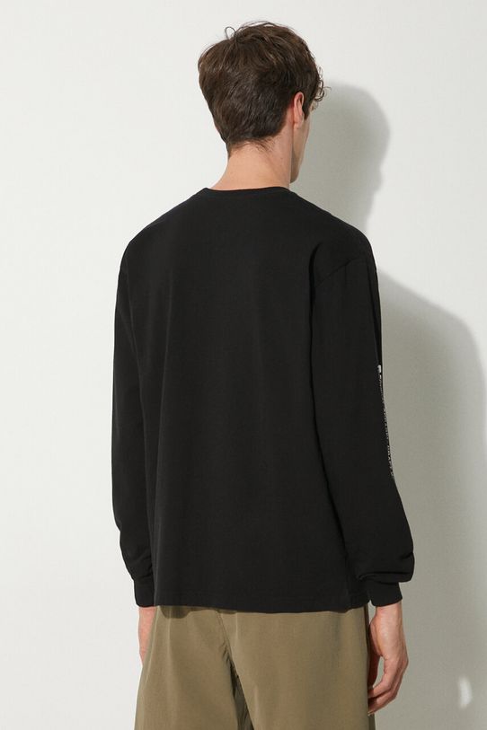 Odzież NEIGHBORHOOD longsleeve bawełniany 241PCNH.LT01 czarny