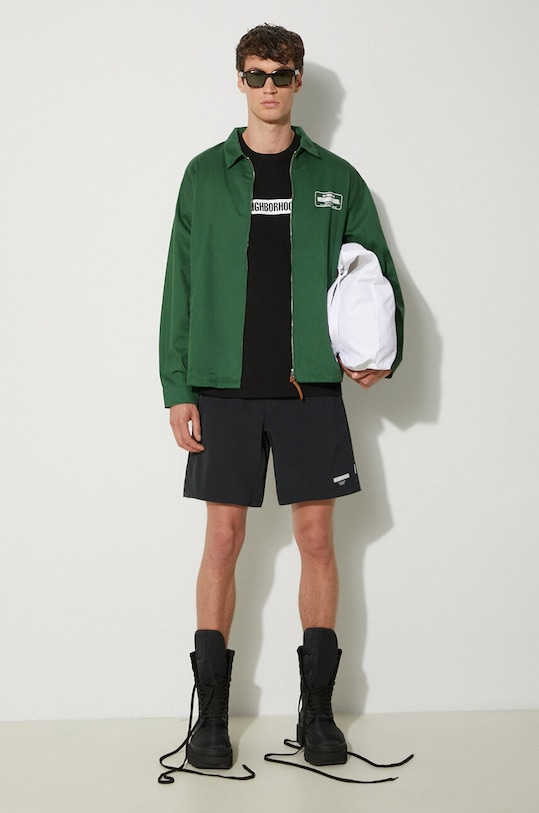 Бавовняний лонгслів NEIGHBORHOOD NH . Tee Longsleeve-2 241PCNH.LT02 чорний SS24