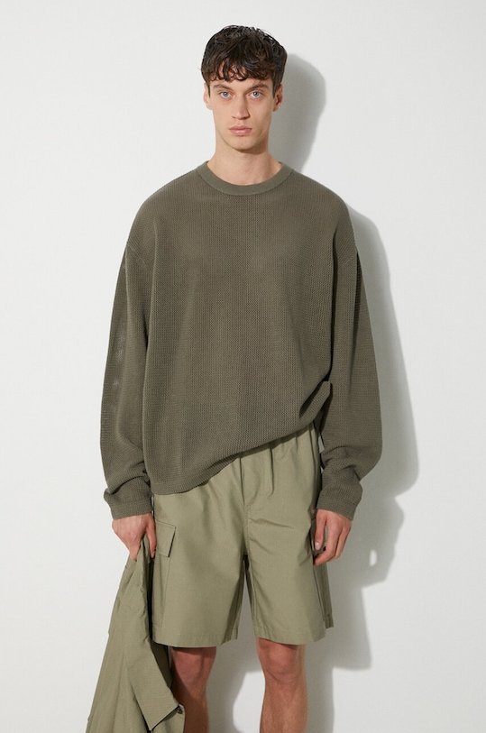 MKI MIYUKI ZOKU cotton longsleeve top Loose Gauge Long Sleeve LOOSE.GAUGE.LONG.SLEEVE green