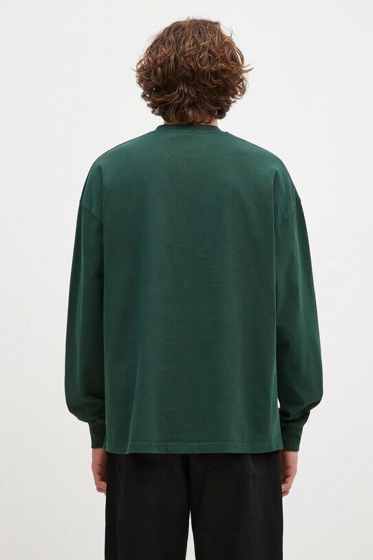 Odjeća Pamučna majica dugih rukava MKI MIYUKI ZOKU Uniform Long Sleeve Tee UNIFORM.LONG.SLEEVE.TEE zelena