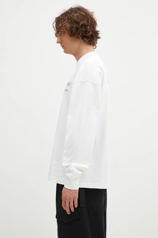 MKI MIYUKI ZOKU cotton longsleeve top Resort Long Sleeve Tee RESORT.LONG.SLEEVE.TEE white SS24