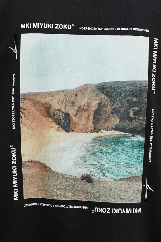 Pamučna majica dugih rukava MKI MIYUKI ZOKU Resort Long Sleeve Tee RESORT.LONG.SLEEVE.TEE crna