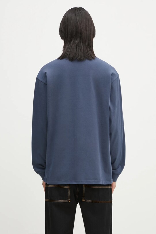 Odzież Carhartt WIP longsleeve bawełniany L/S Chase T-Shirt I026392.2Q8XX niebieski