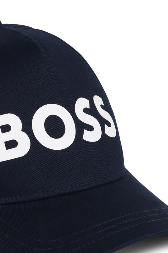 Хлопчик Дитяча бавовняна кепка BOSS J50943. темно-синій