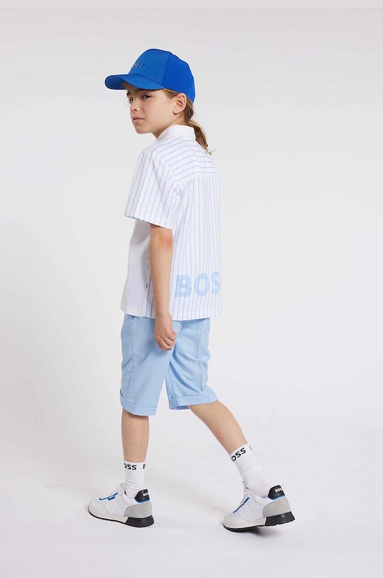 Detská baseballová čiapka BOSS modrá J50945.
