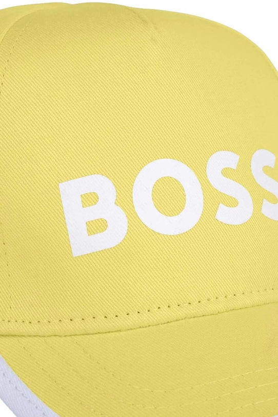 Chlapec Detská bavlnená šiltovka BOSS J50977. zelená