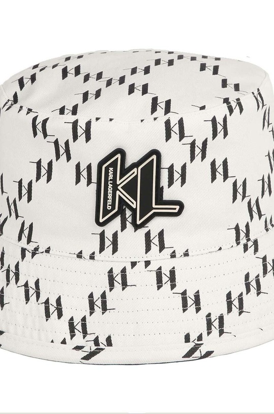Karl Lagerfeld kapelusz bawełniany dziecięcy wzorzyste beżowy Z30142.