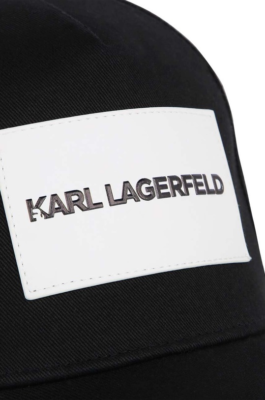 Chłopiec Karl Lagerfeld czapka z daszkiem bawełniana dziecięca Z30146. czarny