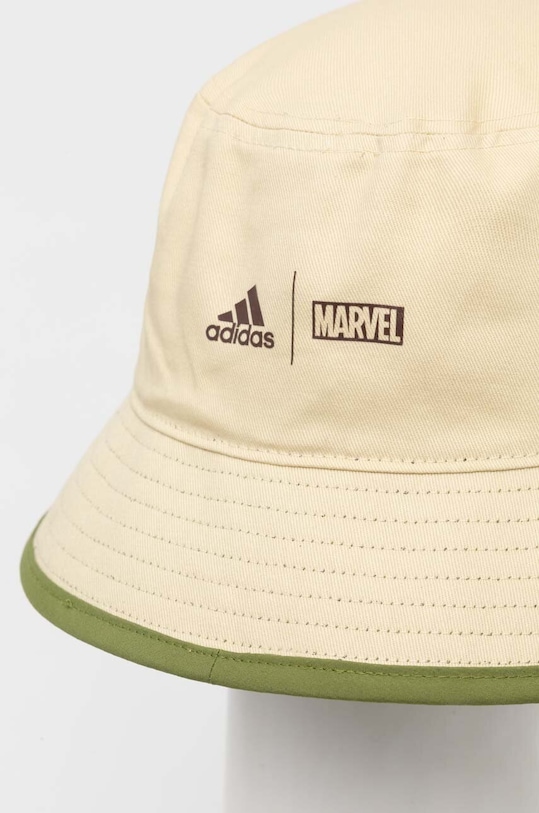 Chłopiec adidas Performance kapelusz bawełniany dziecięcy x Marvel IU4869 beżowy
