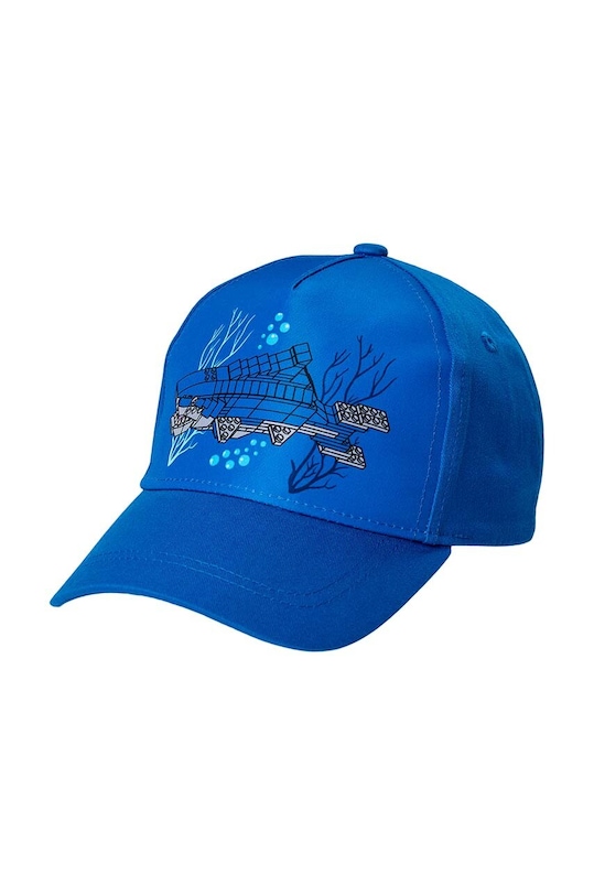 Lego czapka z daszkiem bawełniana dziecięca nadruk niebieski 12011236