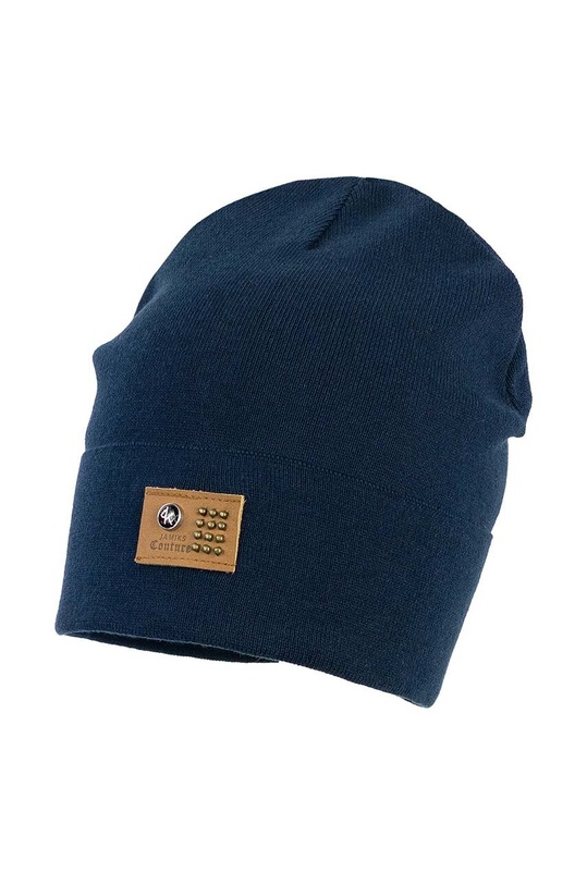 Detská bavlnená čiapka Jamiks DAWIAN bavlna tmavomodrá DAWIAN.Nak.JWG010.B