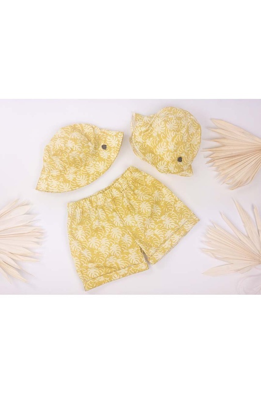 Jamiks pălărie din bumbac pentru copii GASPARD GASPARD.Nak.JLG204.B galben SS24