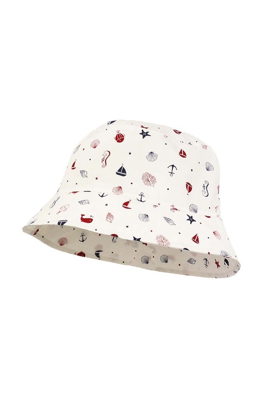 Jamiks kapelusz bawełniany dziecięcy KINSLEY wzorzyste beżowy KINSLEY.Nak.JLG086.B