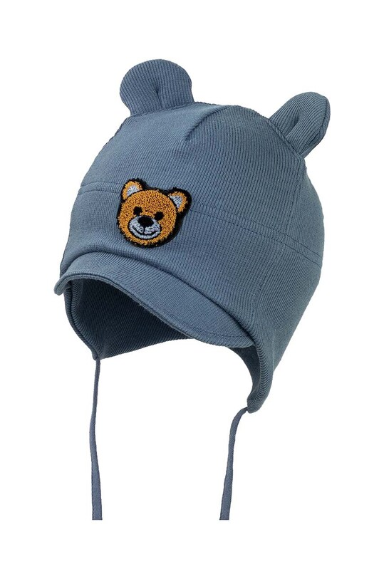 Дитяча шапка Jamiks TREKKER аплікація блакитний TREKKER.Nak.JWG116.B