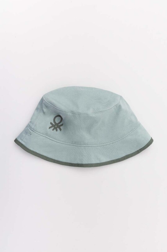United Colors of Benetton pălărie reversibilă din bumbac pentru copii bumbac verde 6GIAGA00O.P.Sea.PPYH