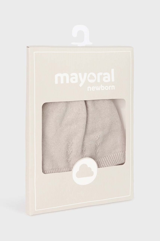 Αγορίστικα Βρεφικό βαμβακερό καπέλο Mayoral Newborn 9717.1E.Newborn.PPYH μπεζ