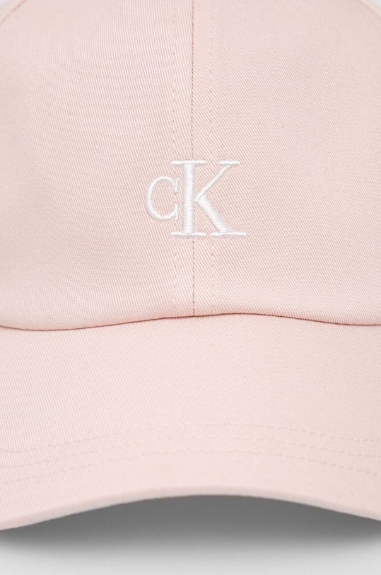 Calvin Klein Jeans czapka z daszkiem bawełniana dziecięca IU0IU00150.B.PPYH różowy SS24