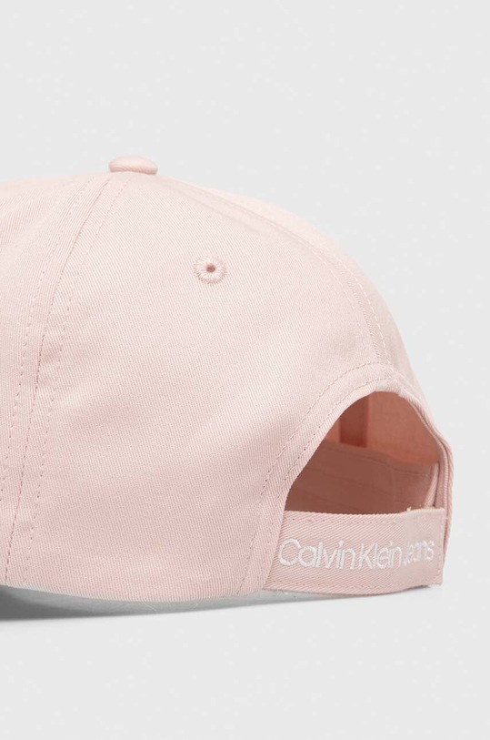 Chłopiec Calvin Klein Jeans czapka z daszkiem bawełniana dziecięca IU0IU00150.B.PPYH różowy