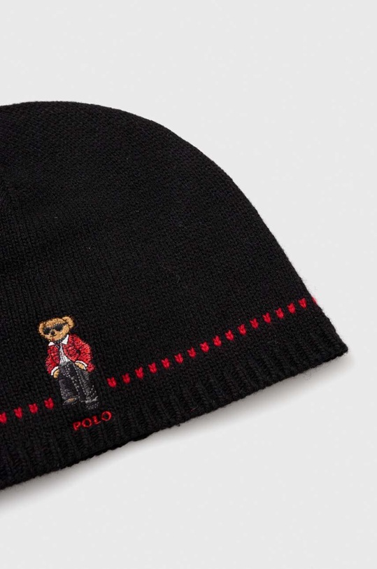 Akcesoria Polo Ralph Lauren czapka wełniana 455931401 czarny