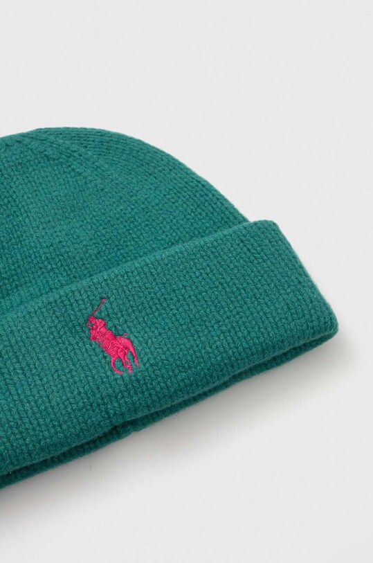 Αξεσουάρ Μάλλινο σκουφί Polo Ralph Lauren 455931421 πράσινο