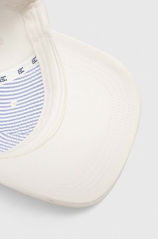Tommy Hilfiger czapka z daszkiem bawełniana beżowy AW0AW15772