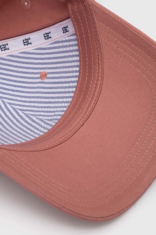Bombažna bejzbolska kapa Tommy Hilfiger roza AW0AW15772
