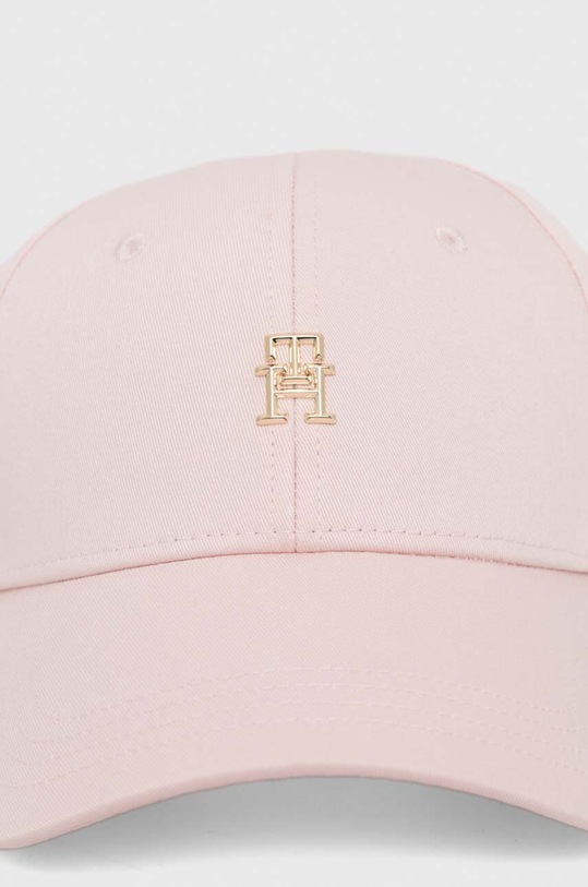 Tommy Hilfiger czapka z daszkiem bawełniana AW0AW15772 różowy SS24