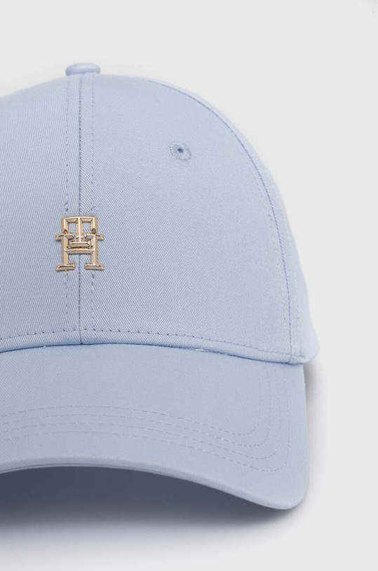 Tommy Hilfiger czapka z daszkiem bawełniana AW0AW15772 niebieski SS24