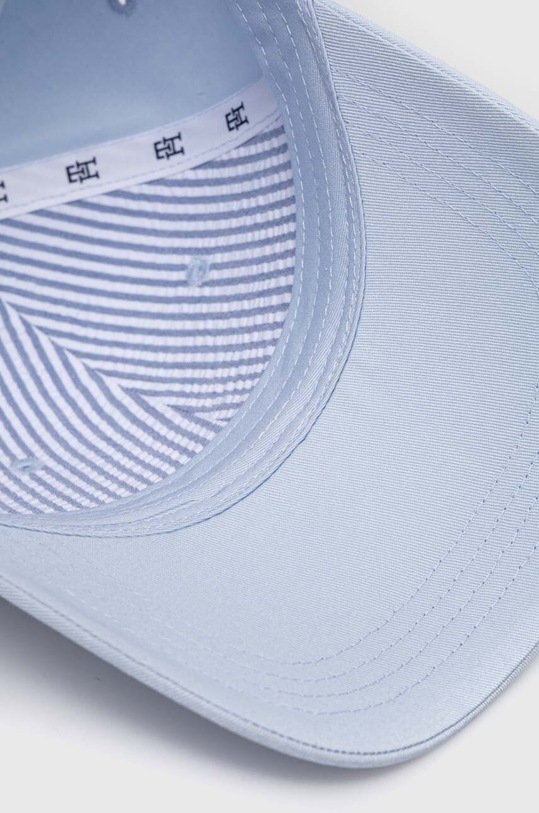 Tommy Hilfiger czapka z daszkiem bawełniana niebieski AW0AW15772