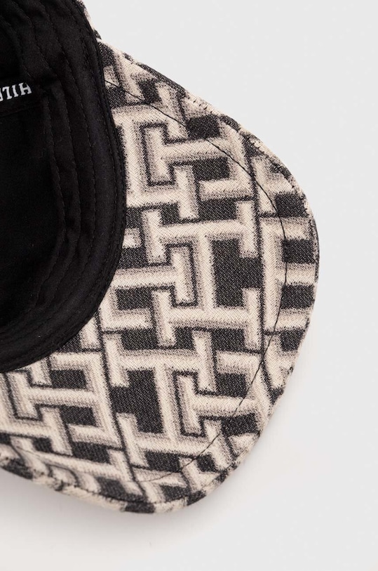Bavlněná baseballová čepice Tommy Hilfiger černá AW0AW15773