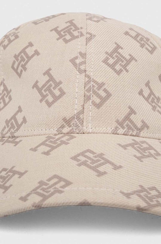 Bavlněná baseballová čepice Tommy Hilfiger AW0AW15781 béžová SS24