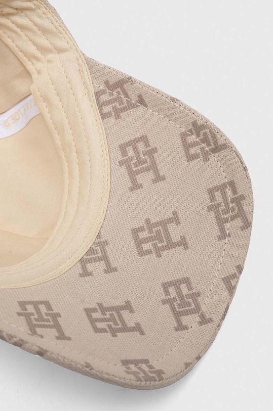 Tommy Hilfiger czapka z daszkiem bawełniana beżowy AW0AW15781