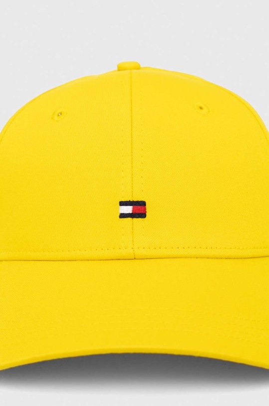 Tommy Hilfiger czapka z daszkiem bawełniana AW0AW15785 żółty SS24