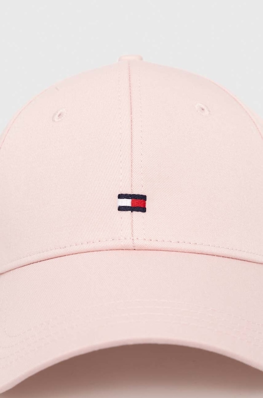 Tommy Hilfiger czapka z daszkiem bawełniana AW0AW15785 różowy SS24