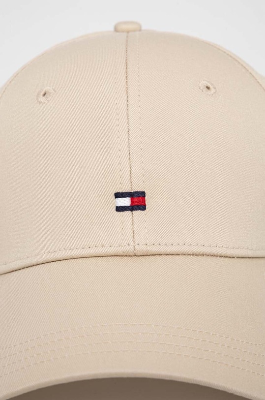 Tommy Hilfiger czapka z daszkiem bawełniana AW0AW15785 beżowy SS24