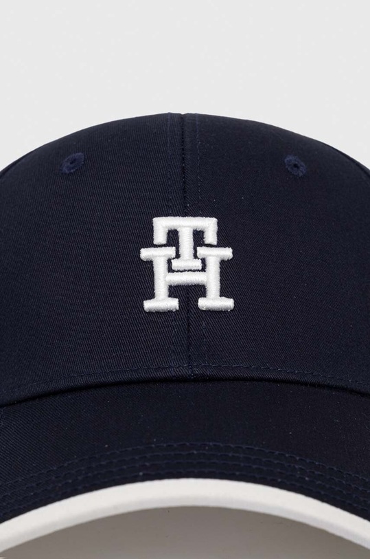 Bavlněná baseballová čepice Tommy Hilfiger AW0AW15786 námořnická modř SS24