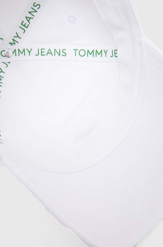 Tommy Jeans czapka z daszkiem bawełniana biały AW0AW15842