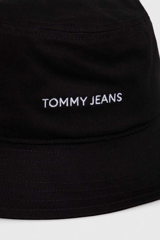 Tommy Jeans kapelusz bawełniany AW0AW15844 czarny SS24