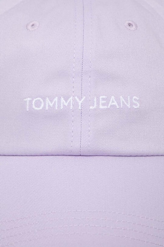 Tommy Jeans șapcă de baseball din bumbac AW0AW15845 violet SS24