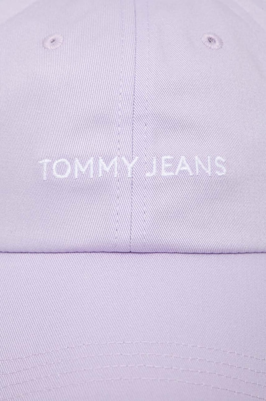 Tommy Jeans czapka z daszkiem bawełniana AW0AW15845 fioletowy SS24