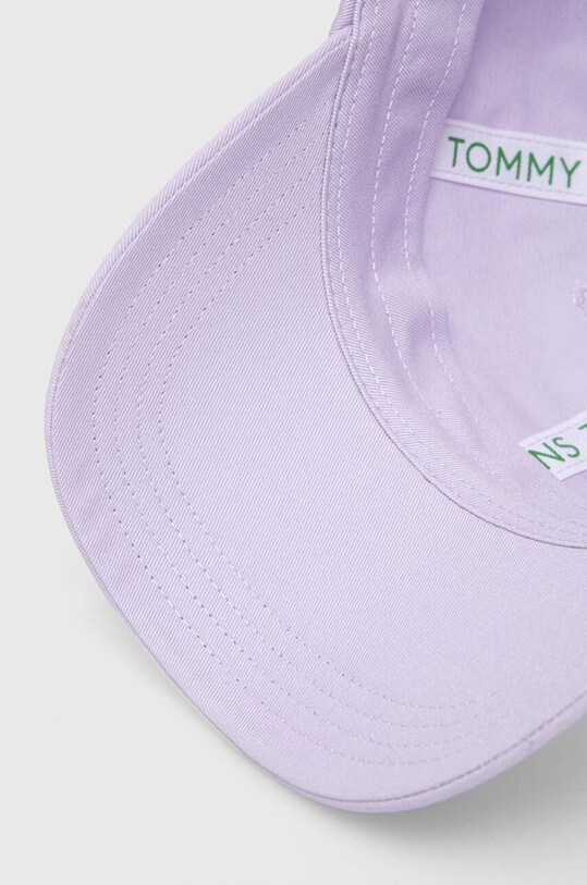 Tommy Jeans șapcă de baseball din bumbac violet AW0AW15845