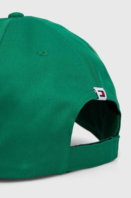 Akcesoria Tommy Jeans czapka z daszkiem bawełniana AW0AW15845 zielony
