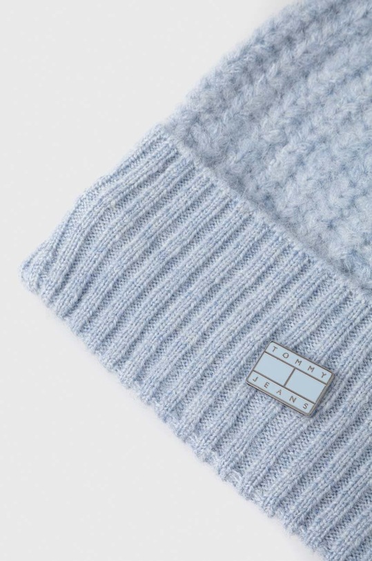 Doplňky Čepice z vlněné směsi Tommy Jeans AW0AW15846 modrá