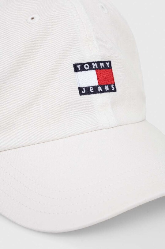 Бавовняна бейсболка Tommy Jeans AW0AW15848 білий AW24