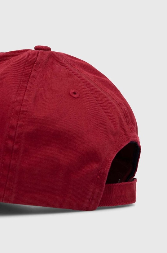 Tommy Jeans czapka z daszkiem bawełniana AW0AW15848 bordowy AW24