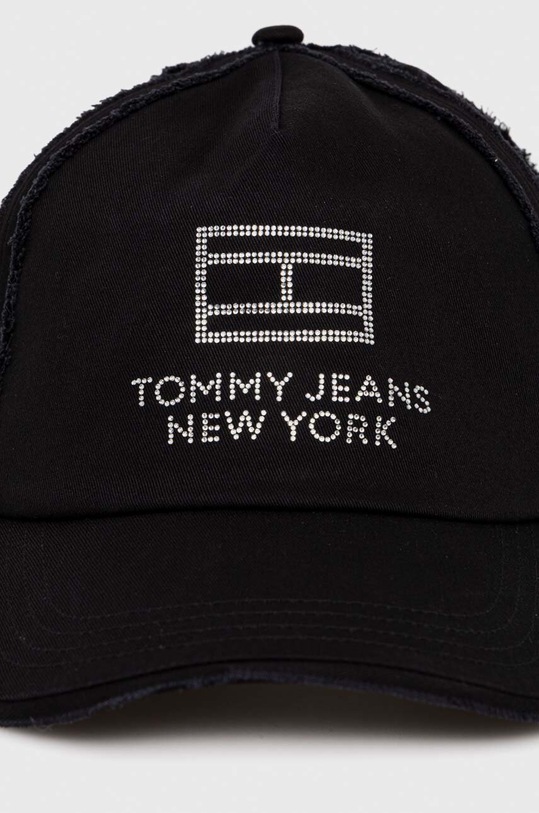 Tommy Jeans czapka z daszkiem bawełniana AW0AW15851 czarny SS24