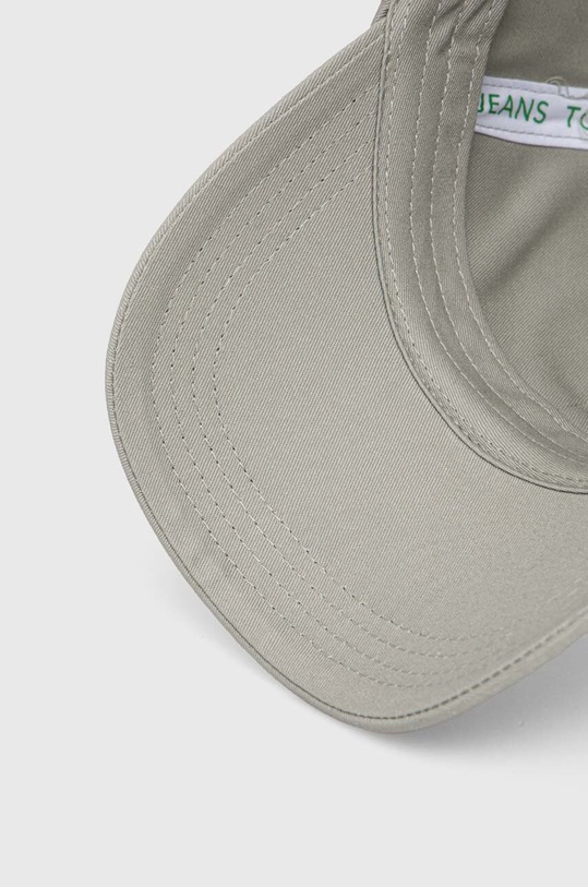 Tommy Jeans czapka z daszkiem bawełniana zielony AW0AW16117