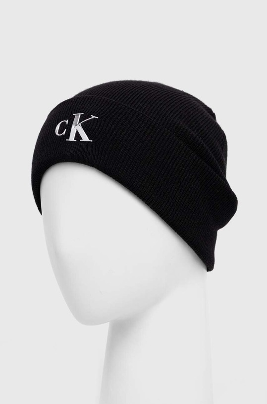 Doplňky Vlněná čepice Calvin Klein Jeans K60K611542 černá