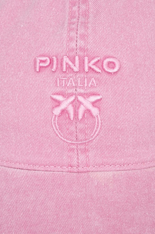 Pinko czapka z daszkiem bawełniana 100621.A1QN różowy SS24